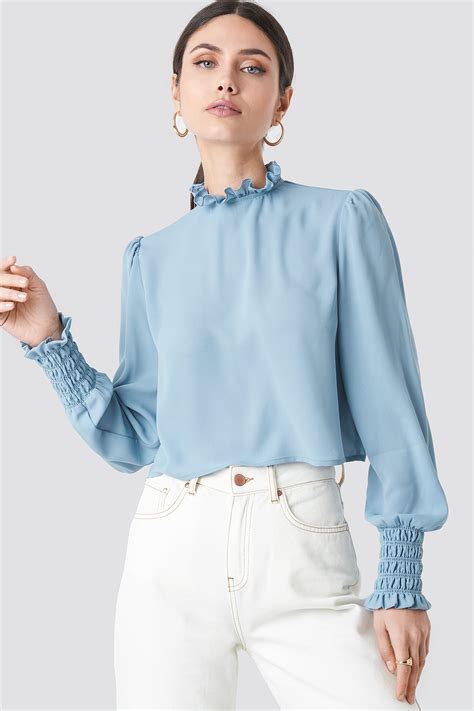 Frill Blouse .